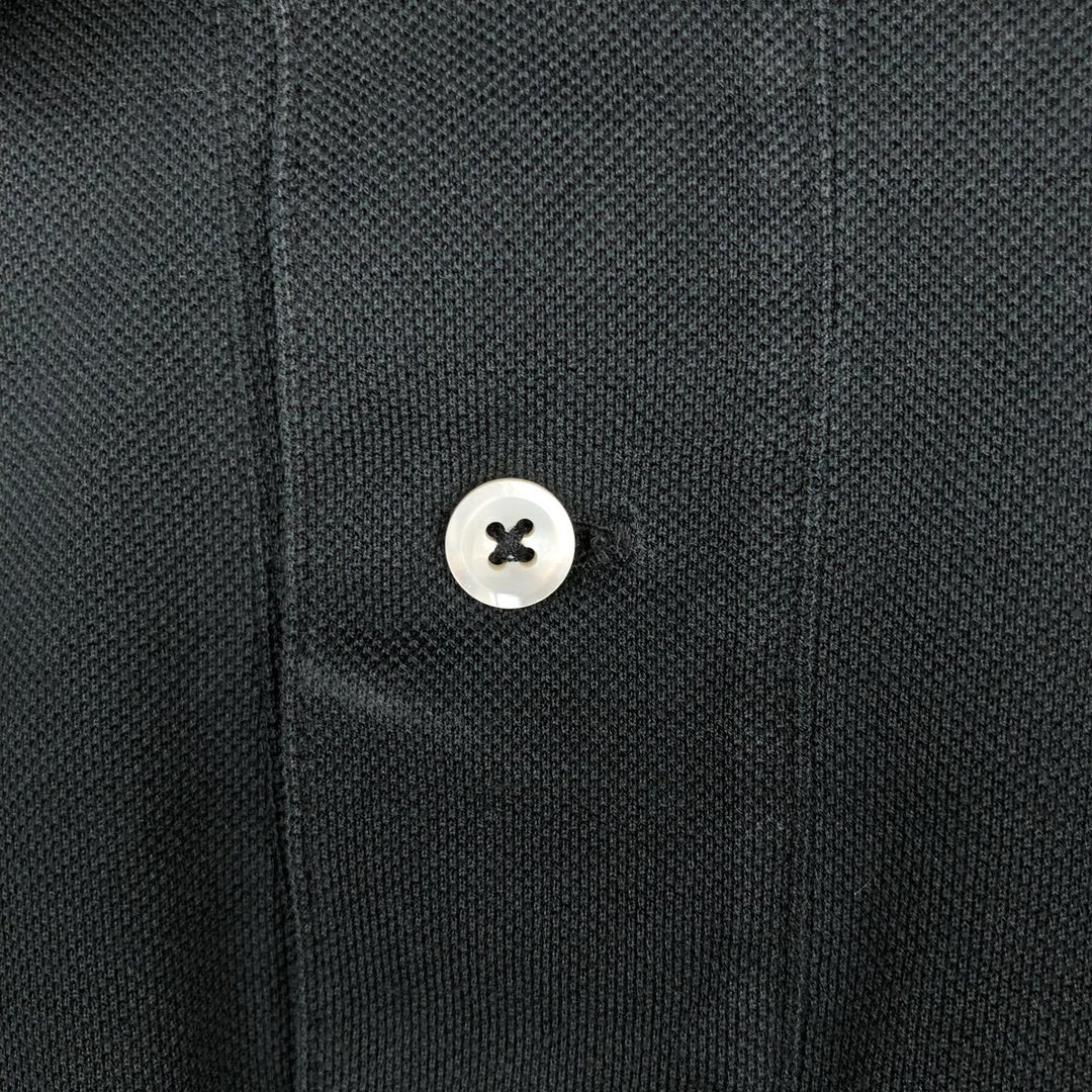 Ralph Lauren POLO by Ralph Lauren short sleeve polo shirt, men's XL size Pima Cotton black type Vintage Second Hand