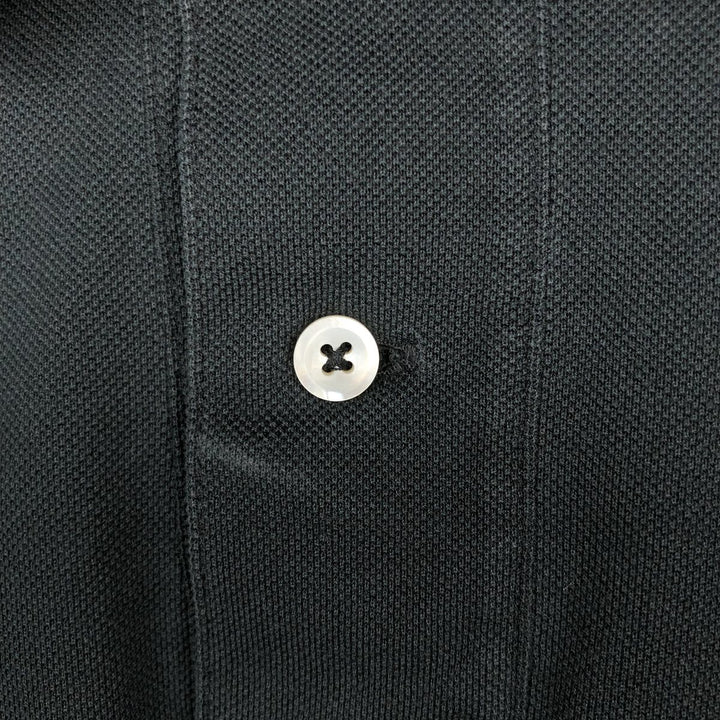 Ralph Lauren POLO by Ralph Lauren short sleeve polo shirt, men's XL size Pima Cotton black type Vintage Second Hand