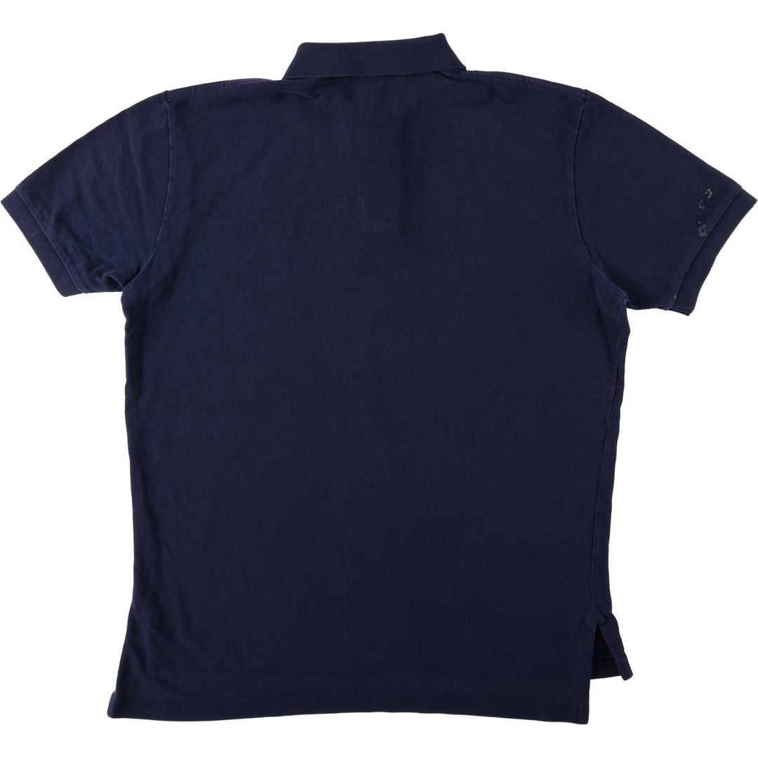 Ralph Lauren POLO by Ralph Lauren short sleeve polo shirt, men's size M cotton navy blue type Vintage Second Hand