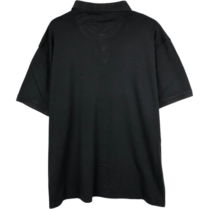 Calvin Klein short-sleeved polo shirt, men's size XXL. cotton black type Vintage Second Hand