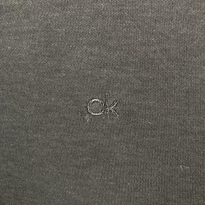 Calvin Klein short-sleeved polo shirt, men's size XXL. cotton black type Vintage Second Hand