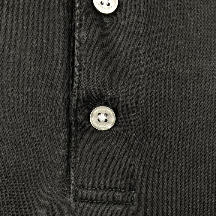 Calvin Klein short-sleeved polo shirt, men's size XXL. cotton black type Vintage Second Hand