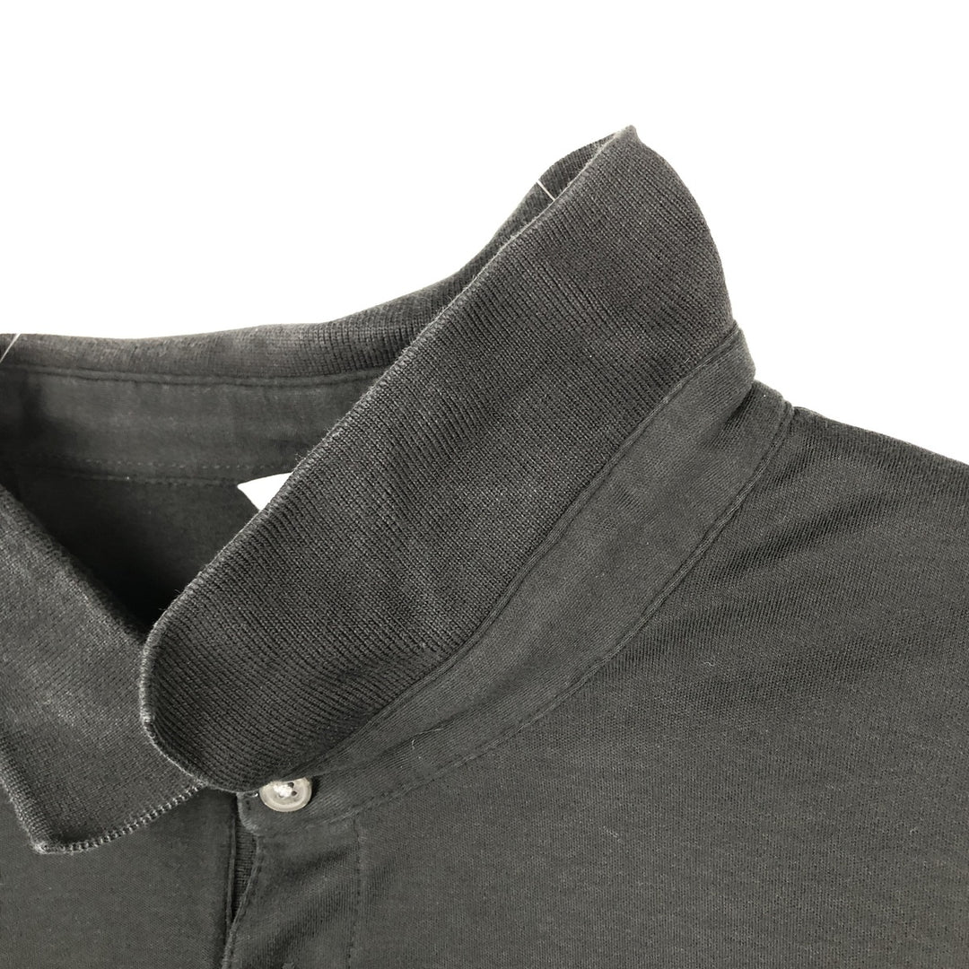 Calvin Klein short-sleeved polo shirt, men's size XXL. cotton black type Vintage Second Hand