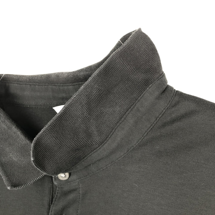 Calvin Klein short-sleeved polo shirt, men's size XXL. cotton black type Vintage Second Hand