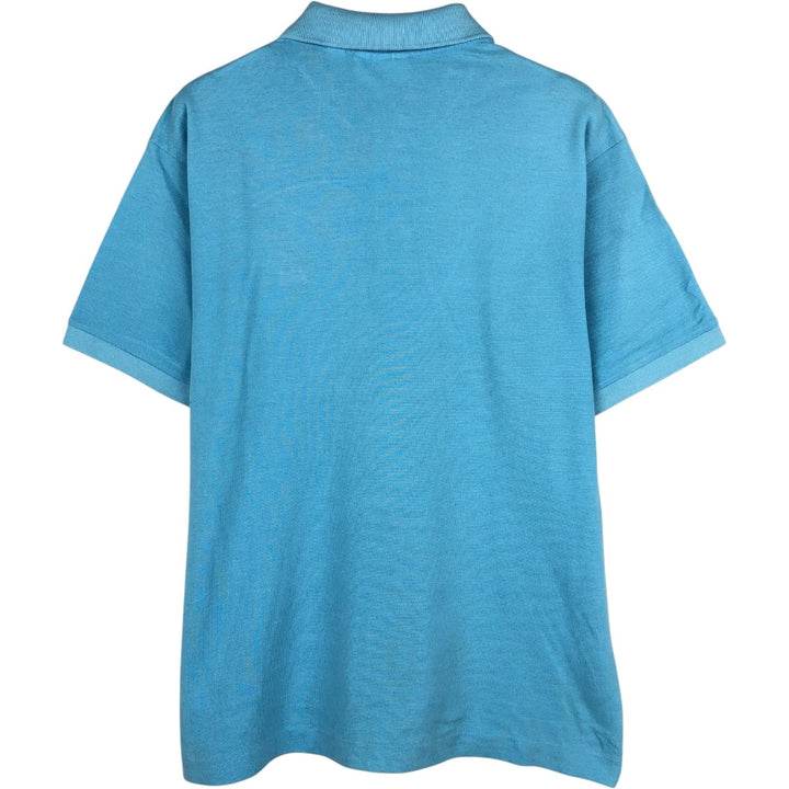 Lacoste Classic Fit short sleeve polo shirt, men's size L cotton Blue type light blue Vintage Second Hand