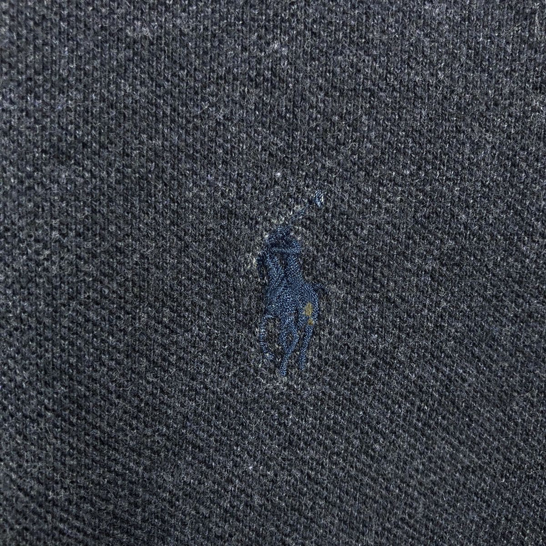 Ralph Lauren POLO by Ralph Lauren short sleeve polo shirt, men's XL size cotton navy blue type Vintage Second Hand