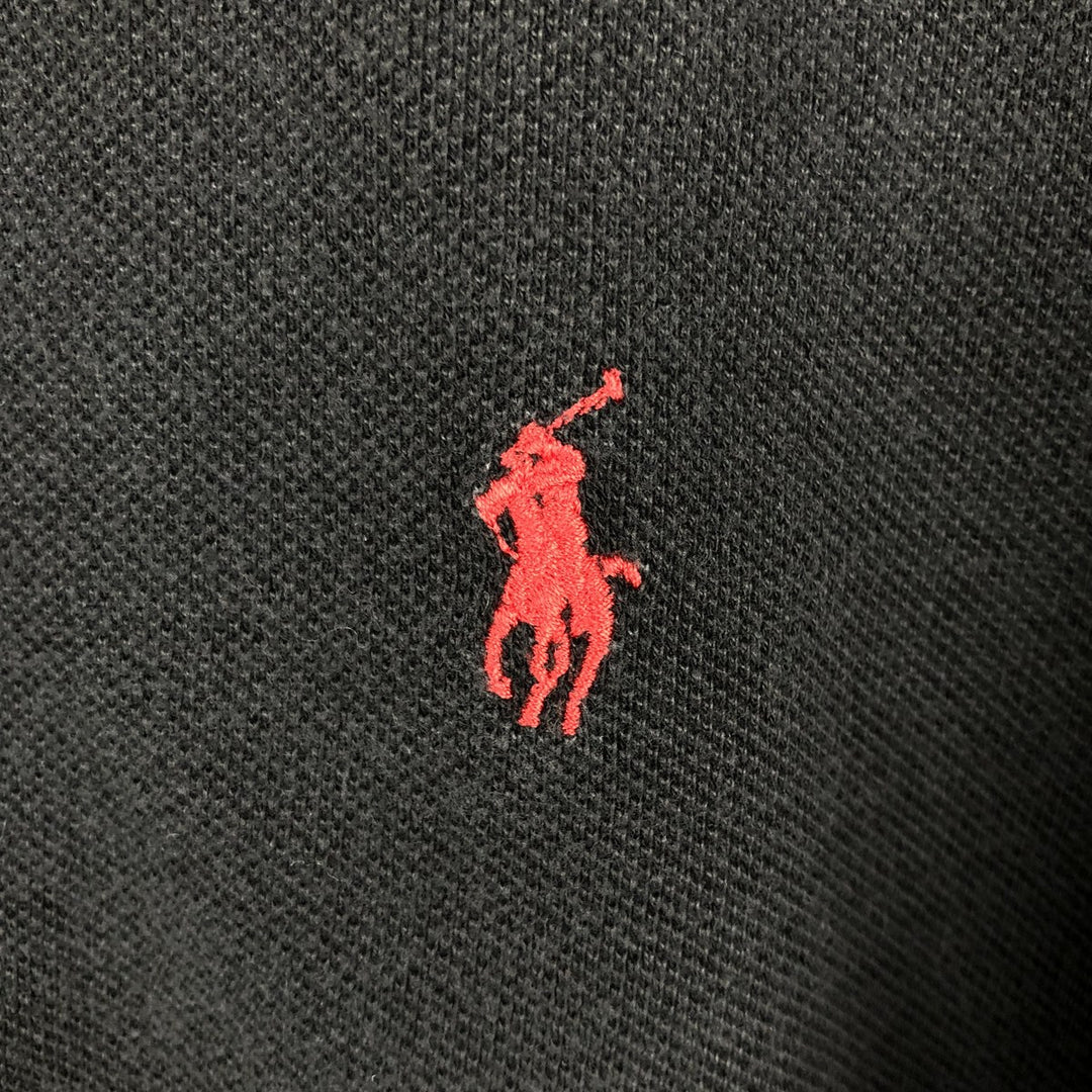 Ralph Lauren POLO by Ralph Lauren short sleeve polo shirt, men's size M cotton black type Vintage Second Hand