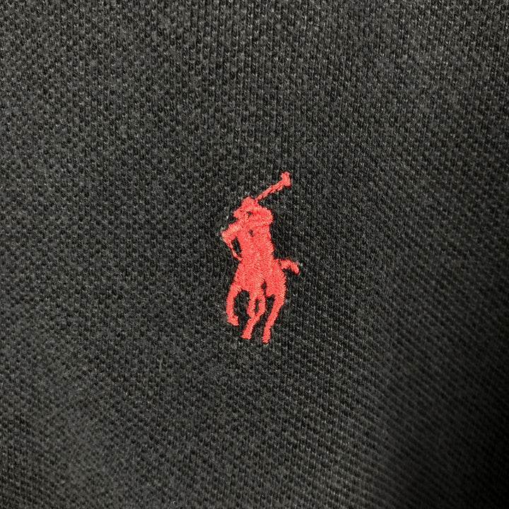 Ralph Lauren POLO by Ralph Lauren short sleeve polo shirt, men's size M cotton black type Vintage Second Hand
