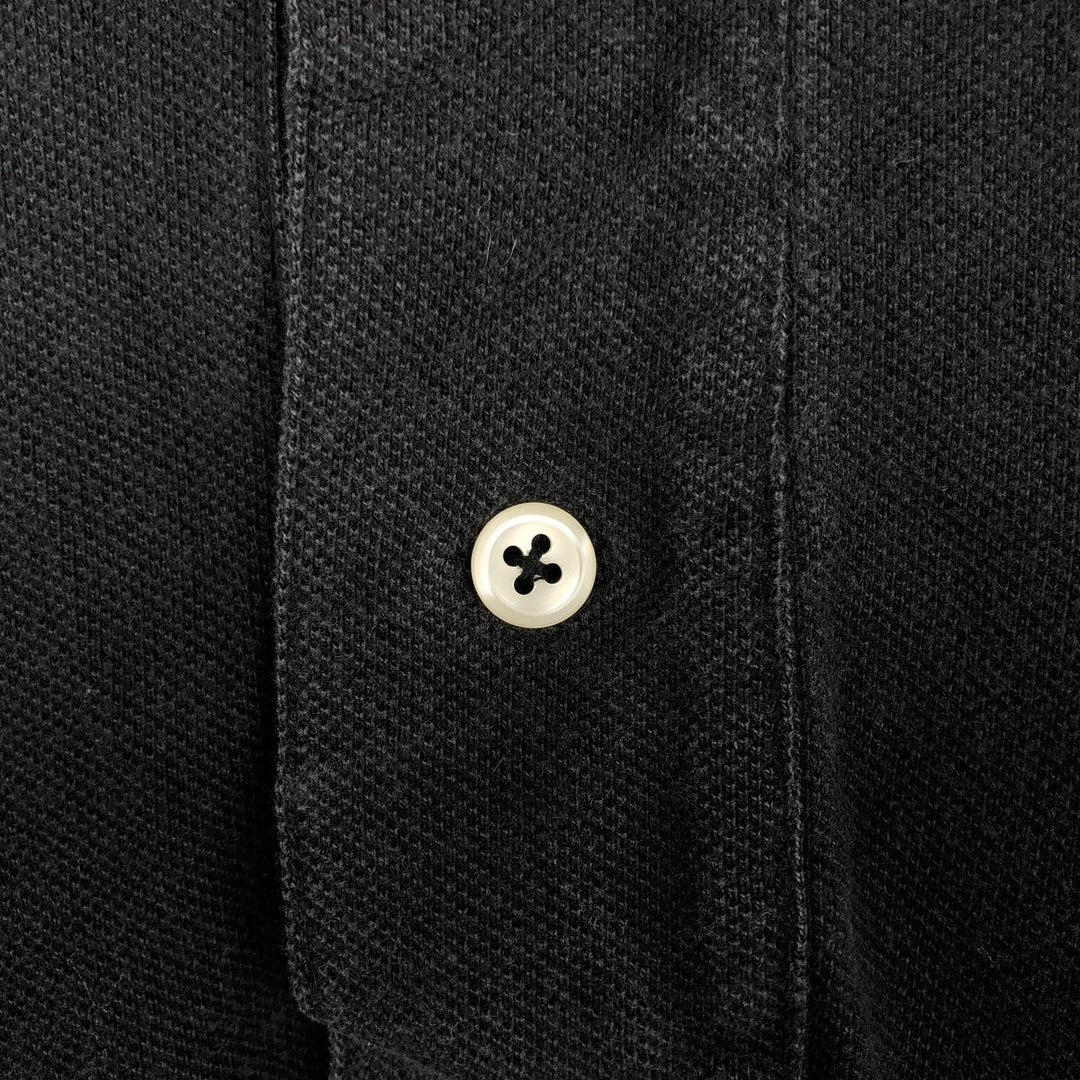 Ralph Lauren POLO by Ralph Lauren short sleeve polo shirt, men's size M cotton black type Vintage Second Hand