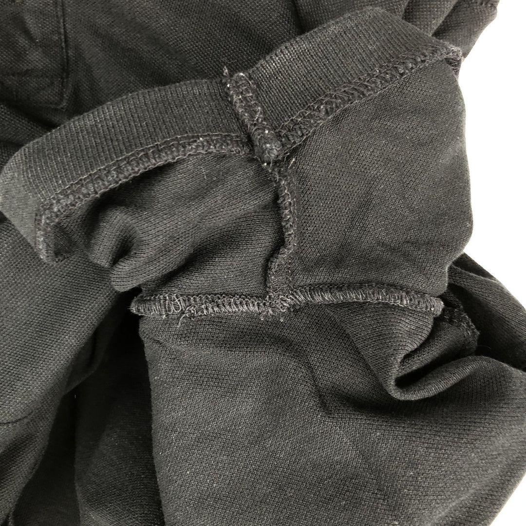 Calvin Klein Jeans short-sleeved polo shirt, men's size L (approx.) cotton black type Vintage Second Hand