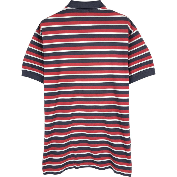 Ralph Lauren POLO by Ralph Lauren short sleeve striped polo shirt, men's size M cotton red type Vintage Second Hand
