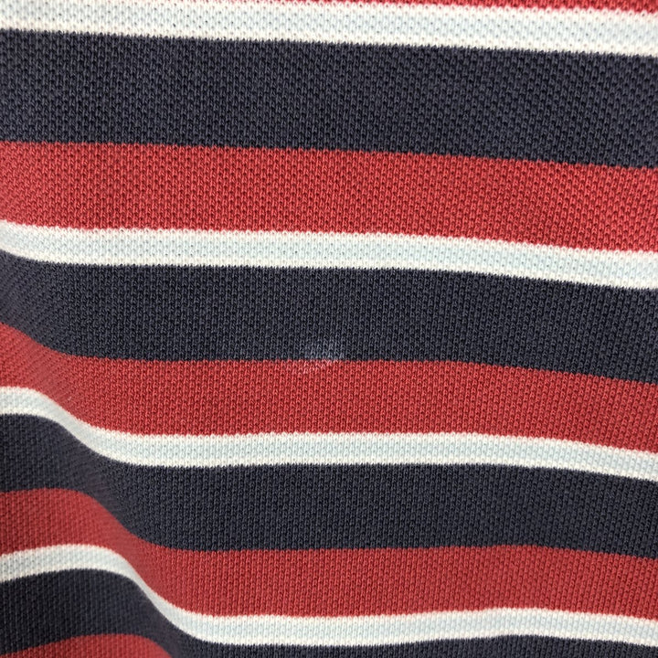 Ralph Lauren POLO by Ralph Lauren short sleeve striped polo shirt, men's size M cotton red type Vintage Second Hand