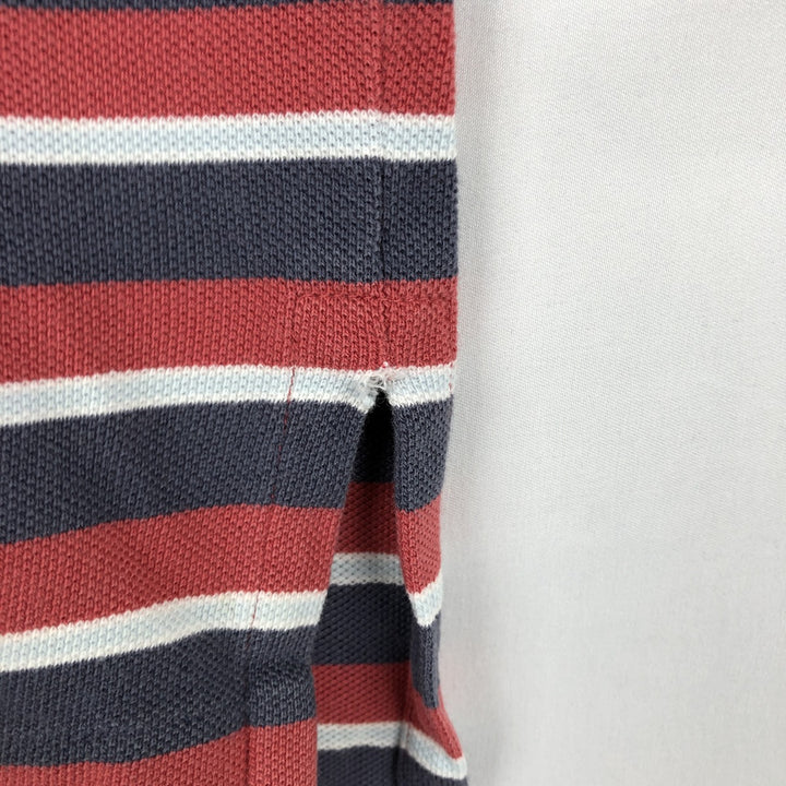 Ralph Lauren POLO by Ralph Lauren short sleeve striped polo shirt, men's size M cotton red type Vintage Second Hand