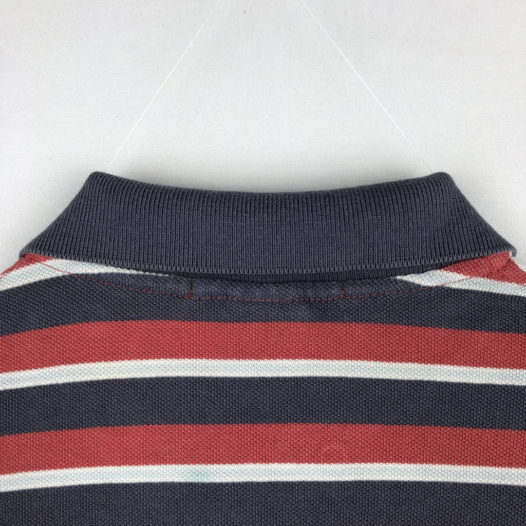 Ralph Lauren POLO by Ralph Lauren short sleeve striped polo shirt, men's size M cotton red type Vintage Second Hand