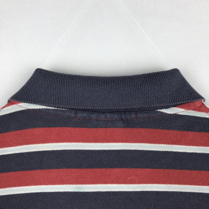 Ralph Lauren POLO by Ralph Lauren short sleeve striped polo shirt, men's size M cotton red type Vintage Second Hand