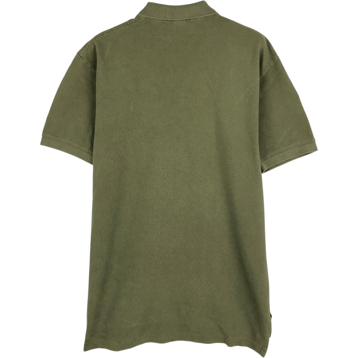 Ralph Lauren POLO by Ralph Lauren short sleeve polo shirt, men's size M cotton Khaki type Vintage Second Hand