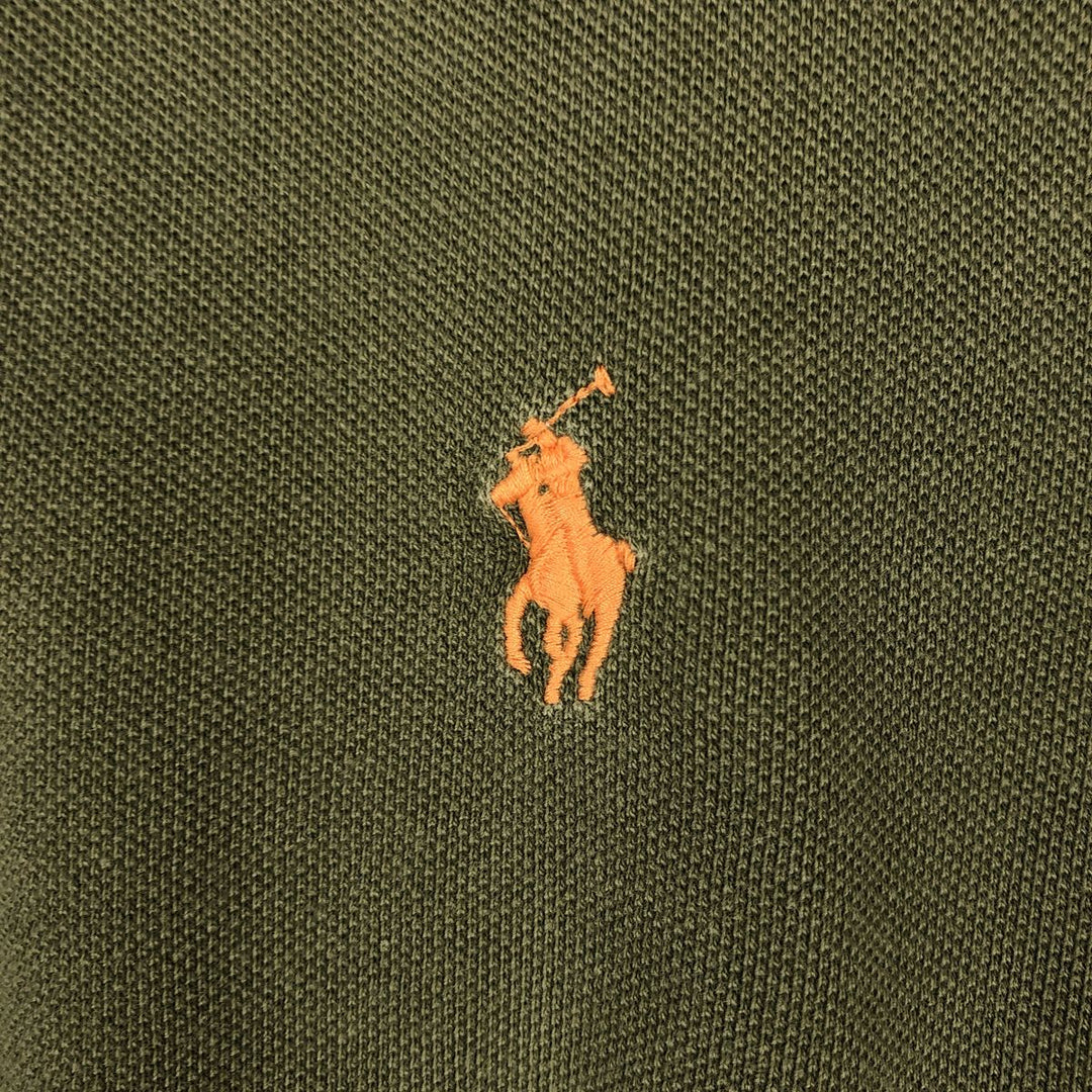 Ralph Lauren POLO by Ralph Lauren short sleeve polo shirt, men's size M cotton Khaki type Vintage Second Hand