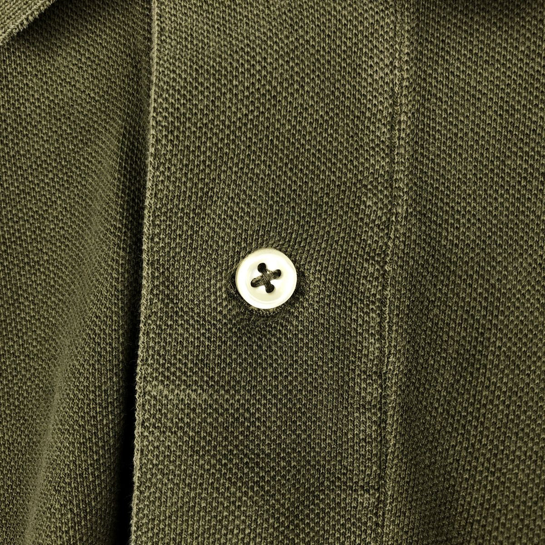 Ralph Lauren POLO by Ralph Lauren short sleeve polo shirt, men's size M cotton Khaki type Vintage Second Hand