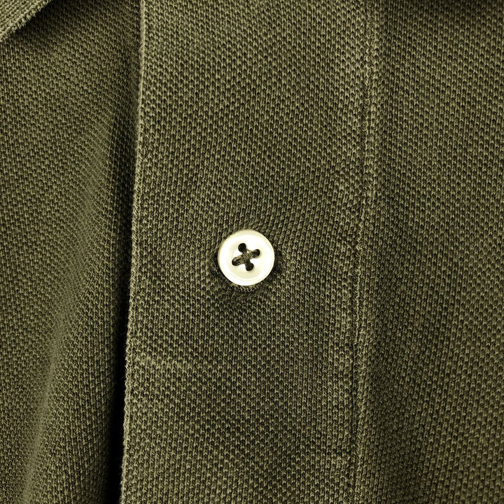 Ralph Lauren POLO by Ralph Lauren short sleeve polo shirt, men's size M cotton Khaki type Vintage Second Hand
