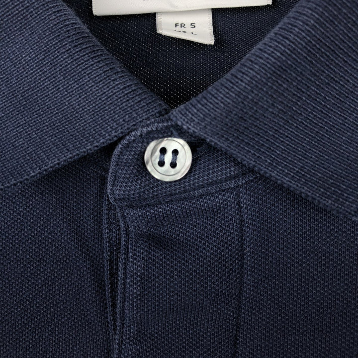 Lacoste Regular Fit Short Sleeve Polo Shirt, Size 5 (Men's L) cotton navy blue type Vintage Second Hand