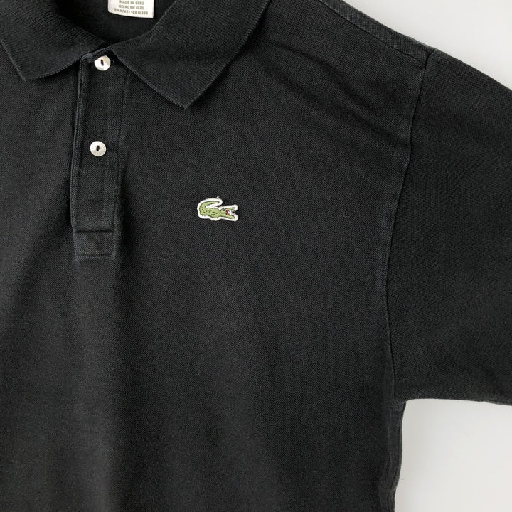 Lacoste LACOSTE French design short sleeve polo shirt size 6 men's XL equivalent cotton black type Vintage Second Hand