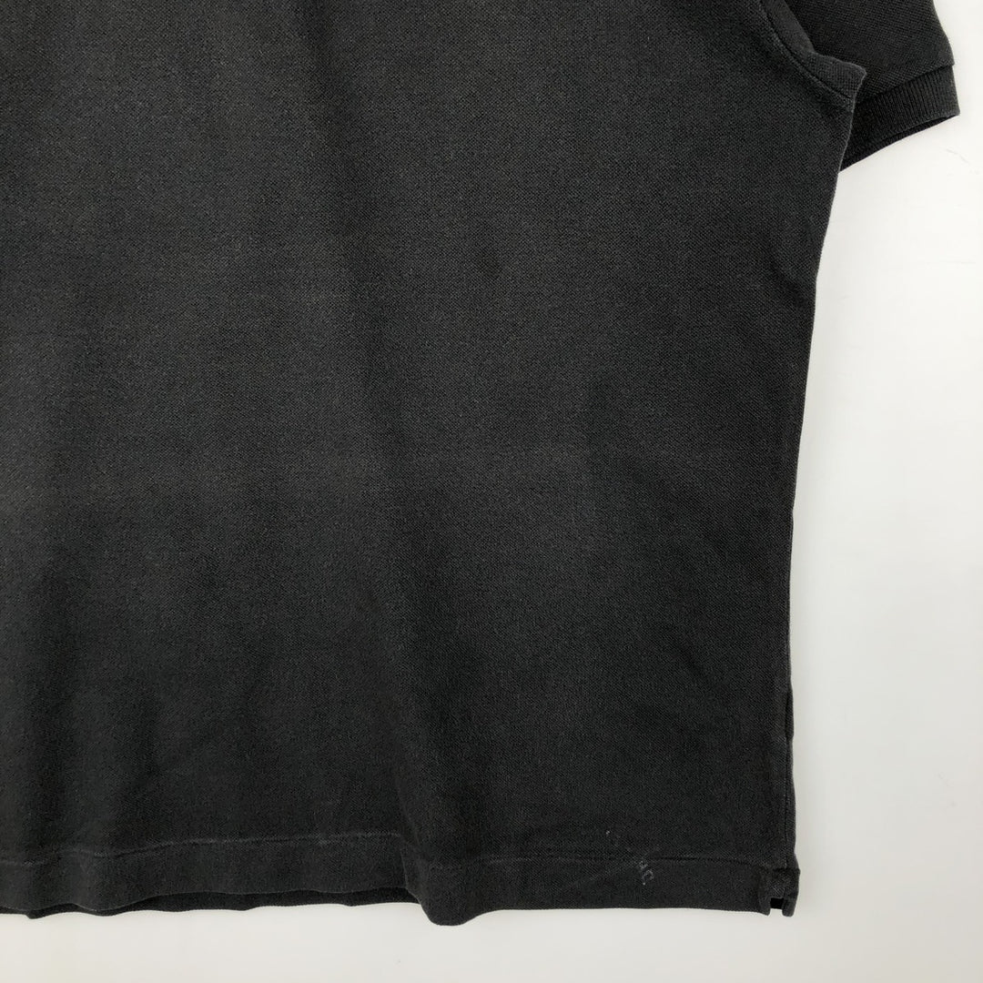 Lacoste LACOSTE French design short sleeve polo shirt size 6 men's XL equivalent cotton black type Vintage Second Hand