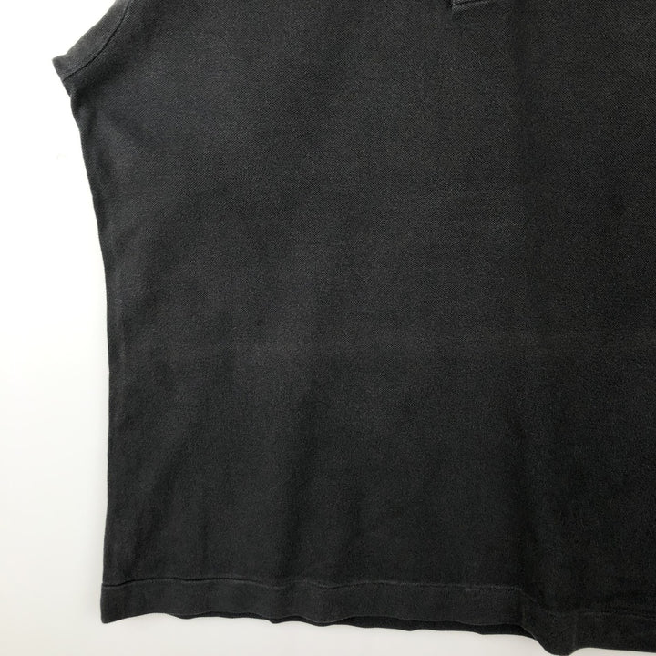Lacoste LACOSTE French design short sleeve polo shirt size 6 men's XL equivalent cotton black type Vintage Second Hand