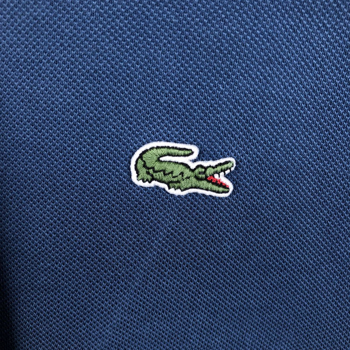 Big size Lacoste Classic Fit short sleeve polo shirt for men, equivalent to XXXL cotton blue type Vintage Second Hand