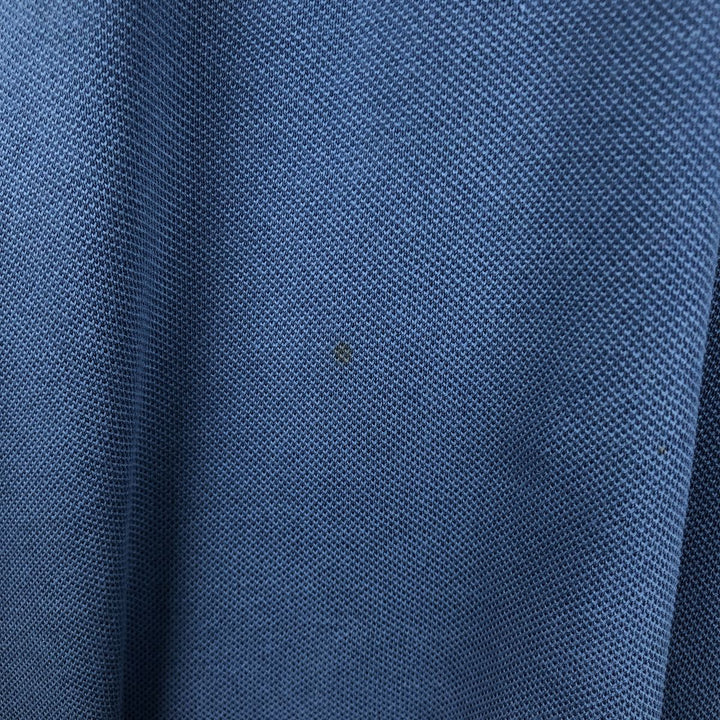 Big size Lacoste Classic Fit short sleeve polo shirt for men, equivalent to XXXL cotton blue type Vintage Second Hand