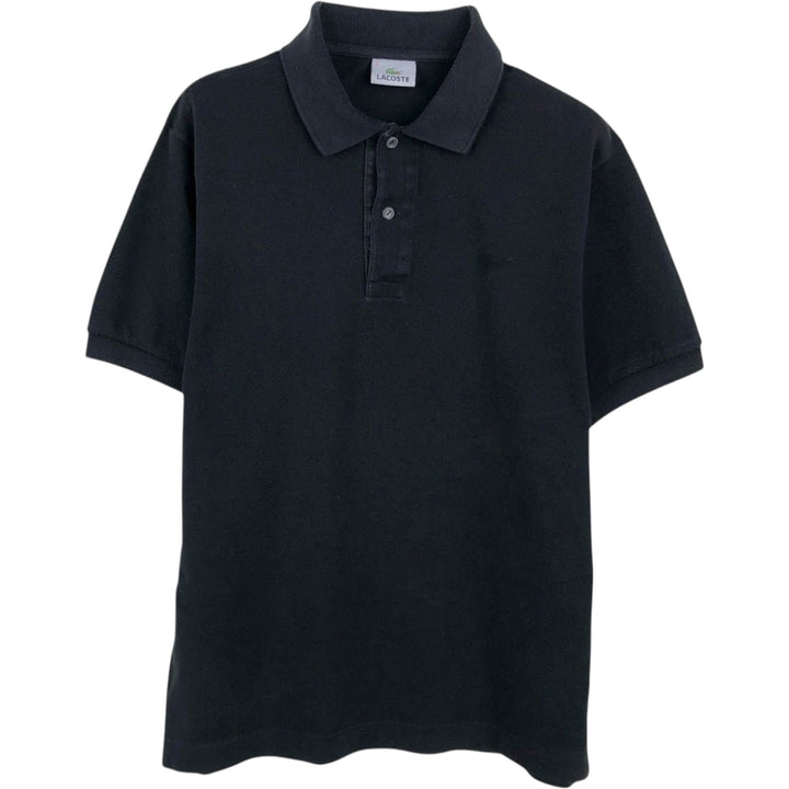 Lacoste LACOSTE Short Sleeve Polo Shirt Size 4 Men's M cotton black type Vintage Second Hand