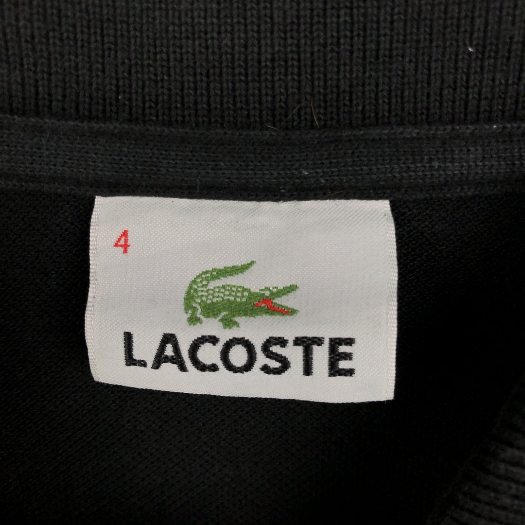 Lacoste LACOSTE Short Sleeve Polo Shirt Size 4 Men's M cotton black type Vintage Second Hand