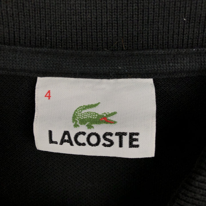 Lacoste LACOSTE Short Sleeve Polo Shirt Size 4 Men's M cotton black type Vintage Second Hand