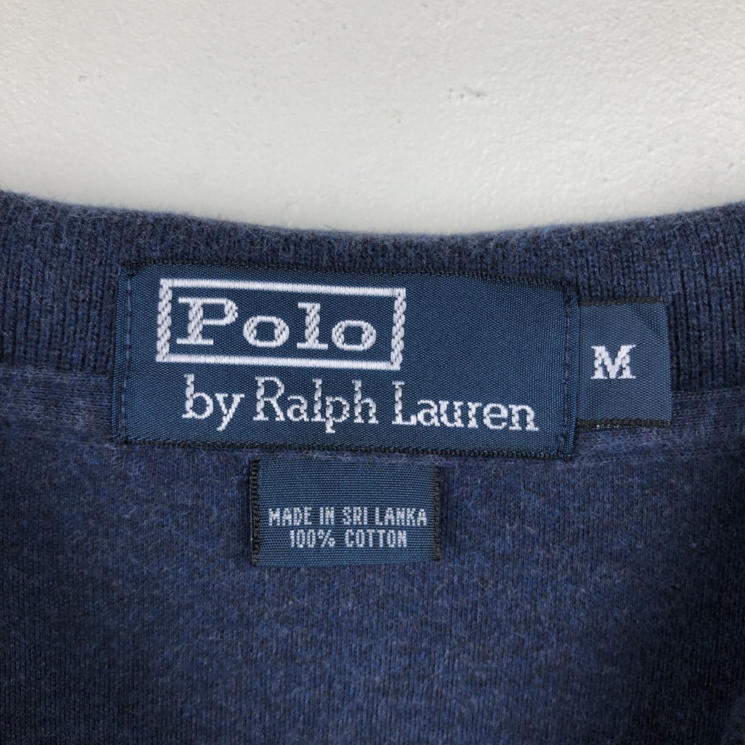 Ralph Lauren POLO by Ralph Lauren short sleeve polo shirt, men's size M cotton navy blue type Vintage Second Hand