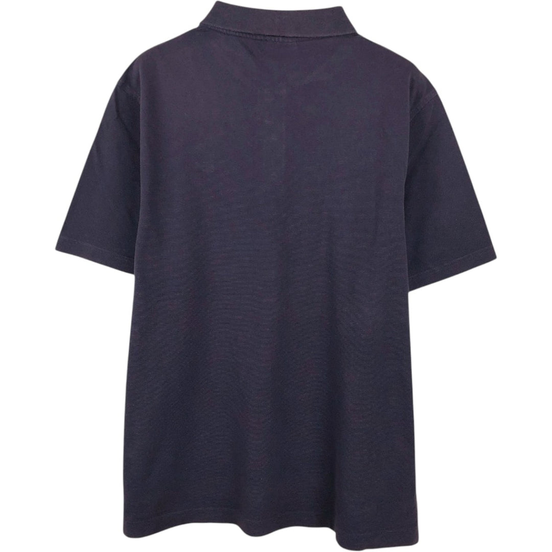 Lacoste Sport Short-Sleeve Polo Shirt, Size 8 (Men's XXL equivalent) cotton navy blue type Vintage Second Hand