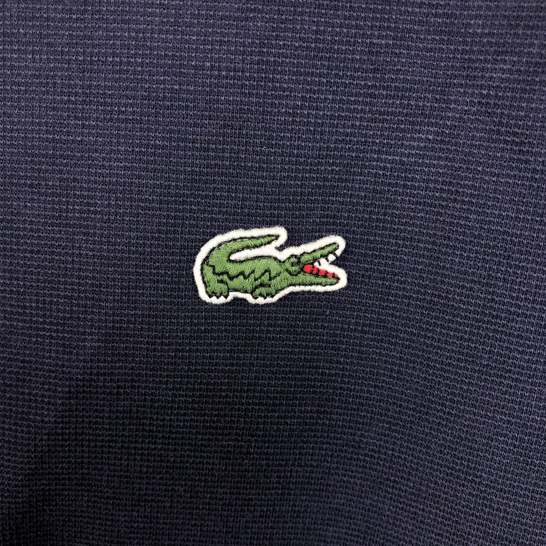 Lacoste Sport Short-Sleeve Polo Shirt, Size 8 (Men's XXL equivalent) cotton navy blue type Vintage Second Hand
