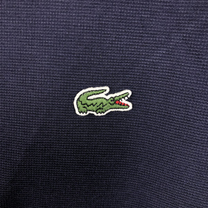 Lacoste Sport Short-Sleeve Polo Shirt, Size 8 (Men's XXL equivalent) cotton navy blue type Vintage Second Hand