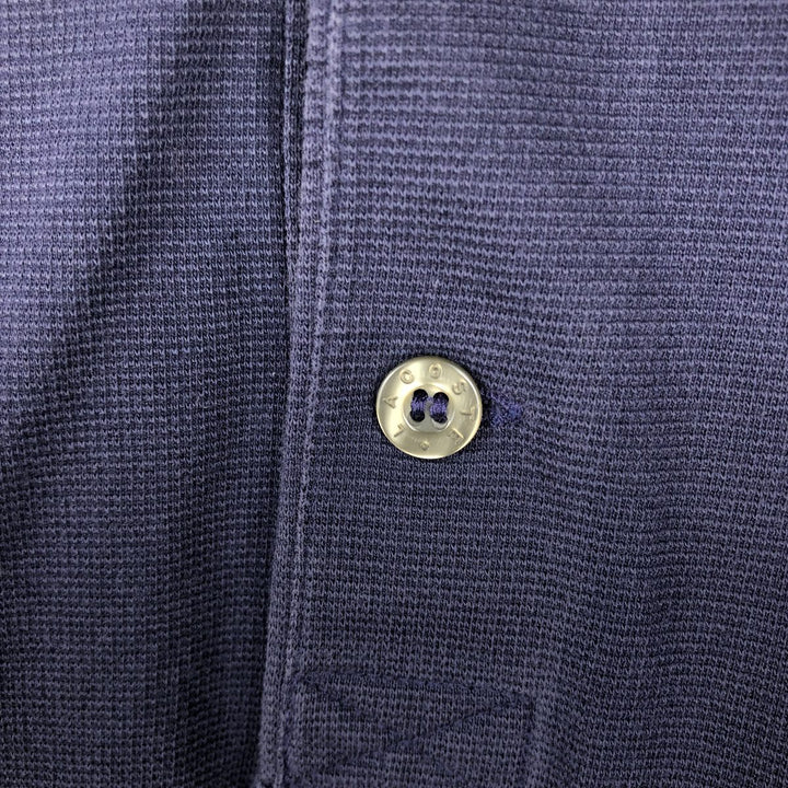 Lacoste Sport Short-Sleeve Polo Shirt, Size 8 (Men's XXL equivalent) cotton navy blue type Vintage Second Hand