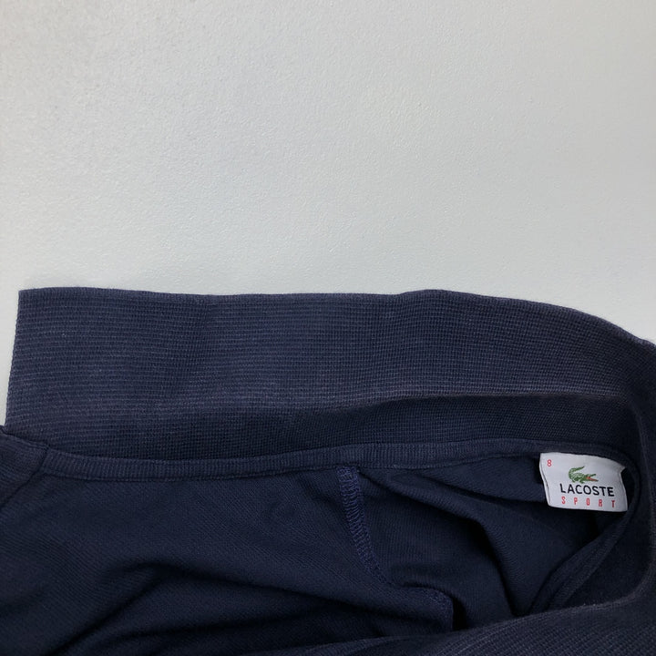 Lacoste Sport Short-Sleeve Polo Shirt, Size 8 (Men's XXL equivalent) cotton navy blue type Vintage Second Hand