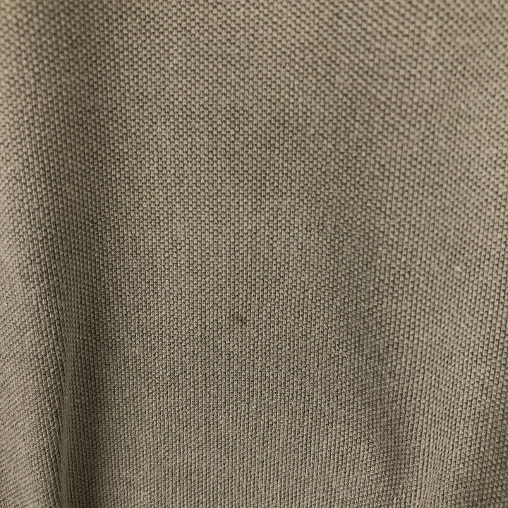 Ralph Lauren POLO by Ralph Lauren CUSTOM FIT short sleeve polo shirt, men's M size cotton Khaki type brown Vintage Second Hand
