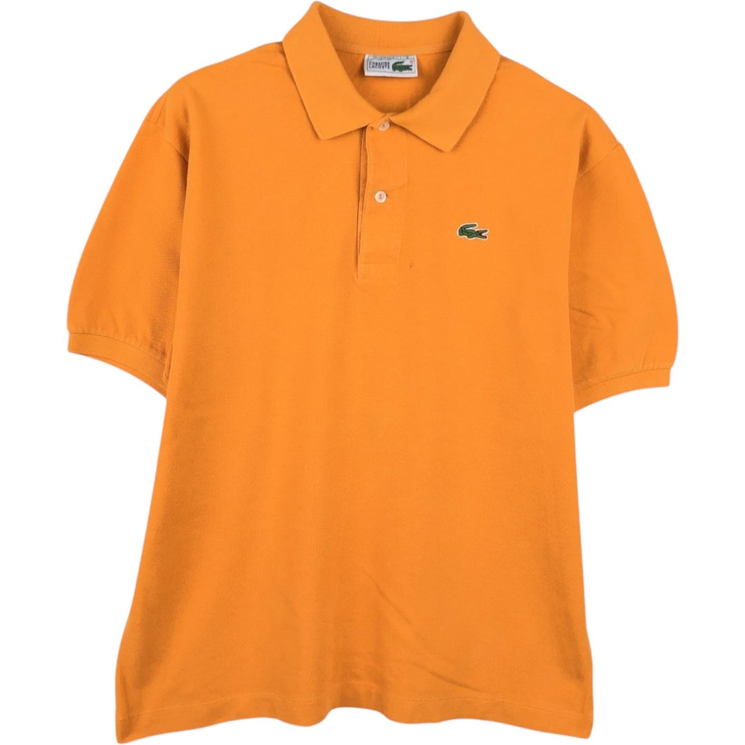 80s-90'S Lacoste Chemise French Lacoste Short-Sleeve Polo Shirt, Size 6 (Men's XL equivalent), Vintage cotton orange type Vintage Second Hand
