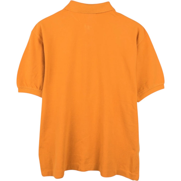 80s-90'S Lacoste Chemise French Lacoste Short-Sleeve Polo Shirt, Size 6 (Men's XL equivalent), Vintage cotton orange type Vintage Second Hand