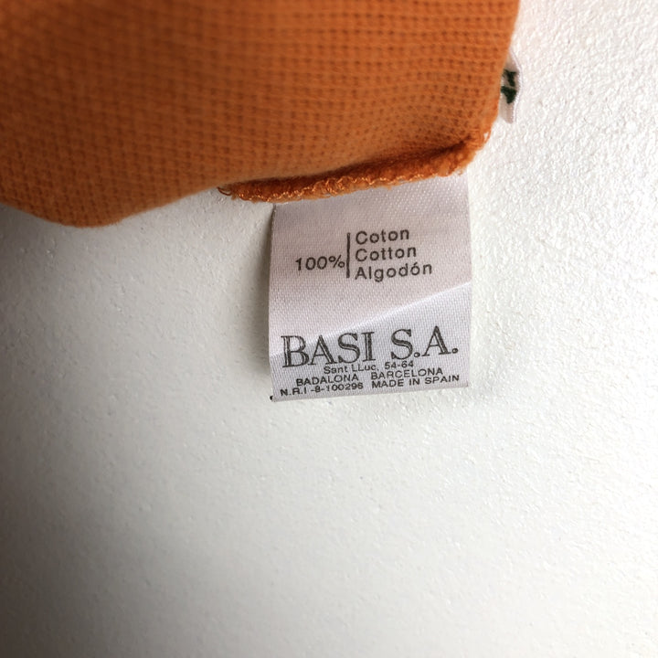 80s-90'S Lacoste Chemise French Lacoste Short-Sleeve Polo Shirt, Size 6 (Men's XL equivalent), Vintage cotton orange type Vintage Second Hand