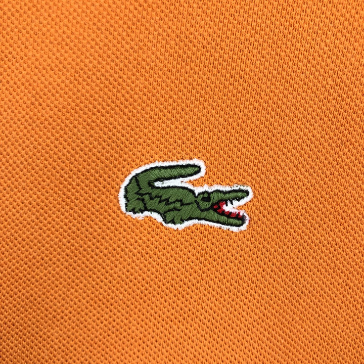 80s-90'S Lacoste Chemise French Lacoste Short-Sleeve Polo Shirt, Size 6 (Men's XL equivalent), Vintage cotton orange type Vintage Second Hand