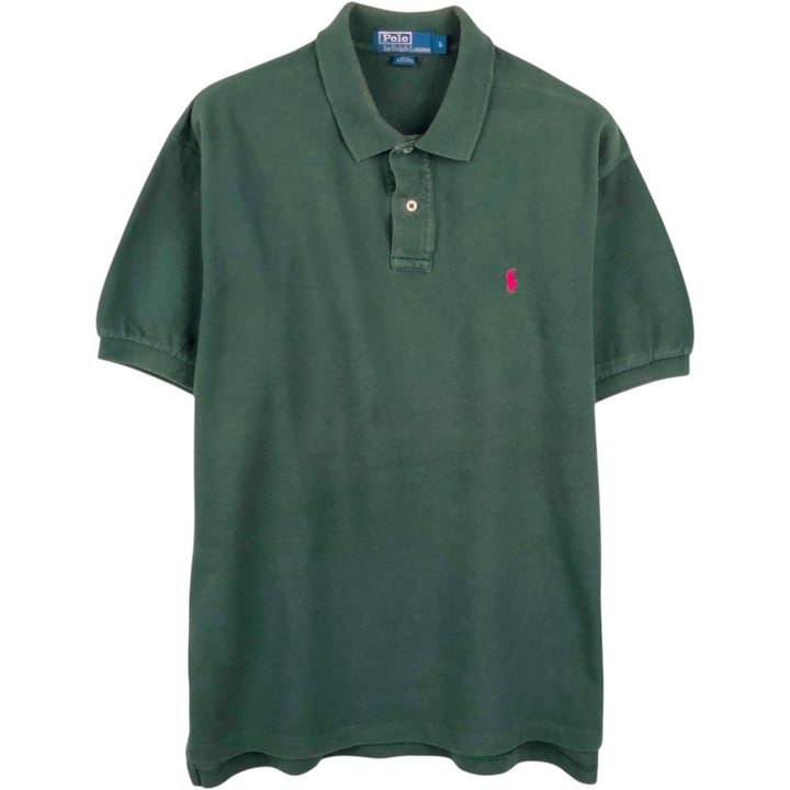 Ralph Lauren POLO by Ralph Lauren short sleeve polo shirt, men's size L cotton green type Vintage Second Hand