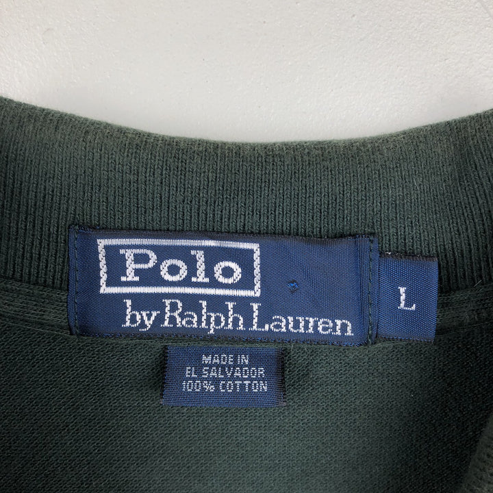 Ralph Lauren POLO by Ralph Lauren short sleeve polo shirt, men's size L cotton green type Vintage Second Hand
