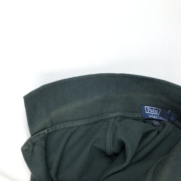 Ralph Lauren POLO by Ralph Lauren short sleeve polo shirt, men's size L cotton green type Vintage Second Hand