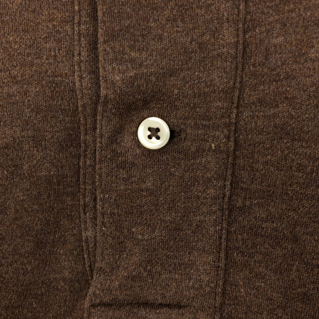 Ralph Lauren POLO by Ralph Lauren short sleeve polo shirt, men's size L cotton brown type Vintage Second Hand
