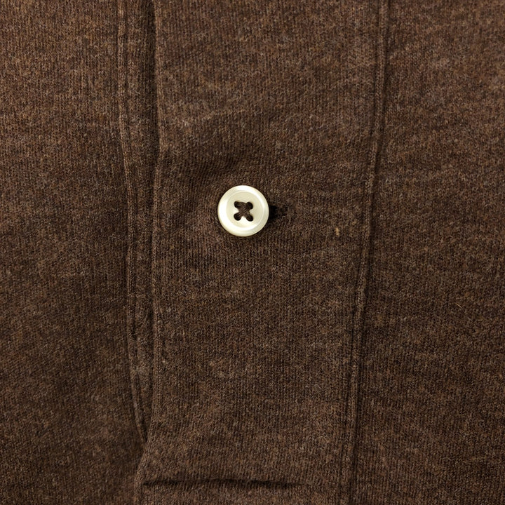 Ralph Lauren POLO by Ralph Lauren short sleeve polo shirt, men's size L cotton brown type Vintage Second Hand