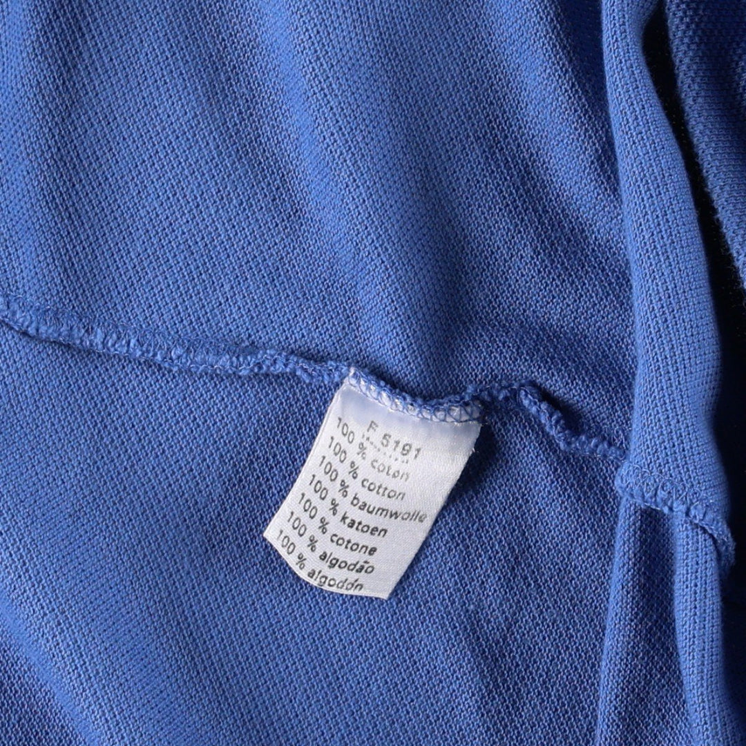 Lacoste Roland-Garros Short-Sleeve Polo Shirt, Size 4 (Men's M equivalent) cotton Blue type light blue Vintage Second Hand