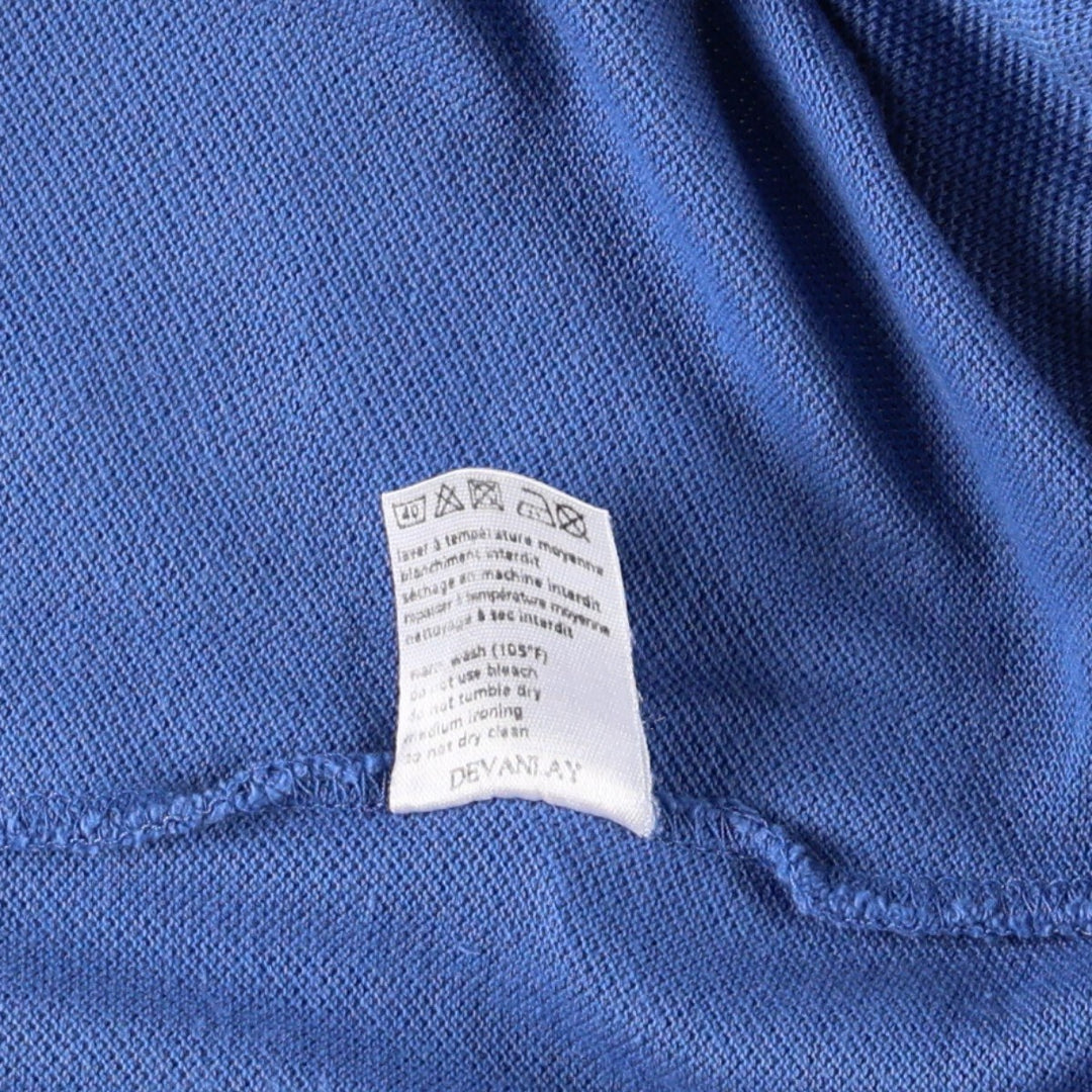 Lacoste Roland-Garros Short-Sleeve Polo Shirt, Size 4 (Men's M equivalent) cotton Blue type light blue Vintage Second Hand